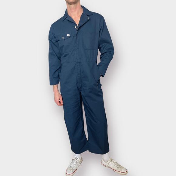 90s Big Bill Navy Coveralls - Picture 1 of 6